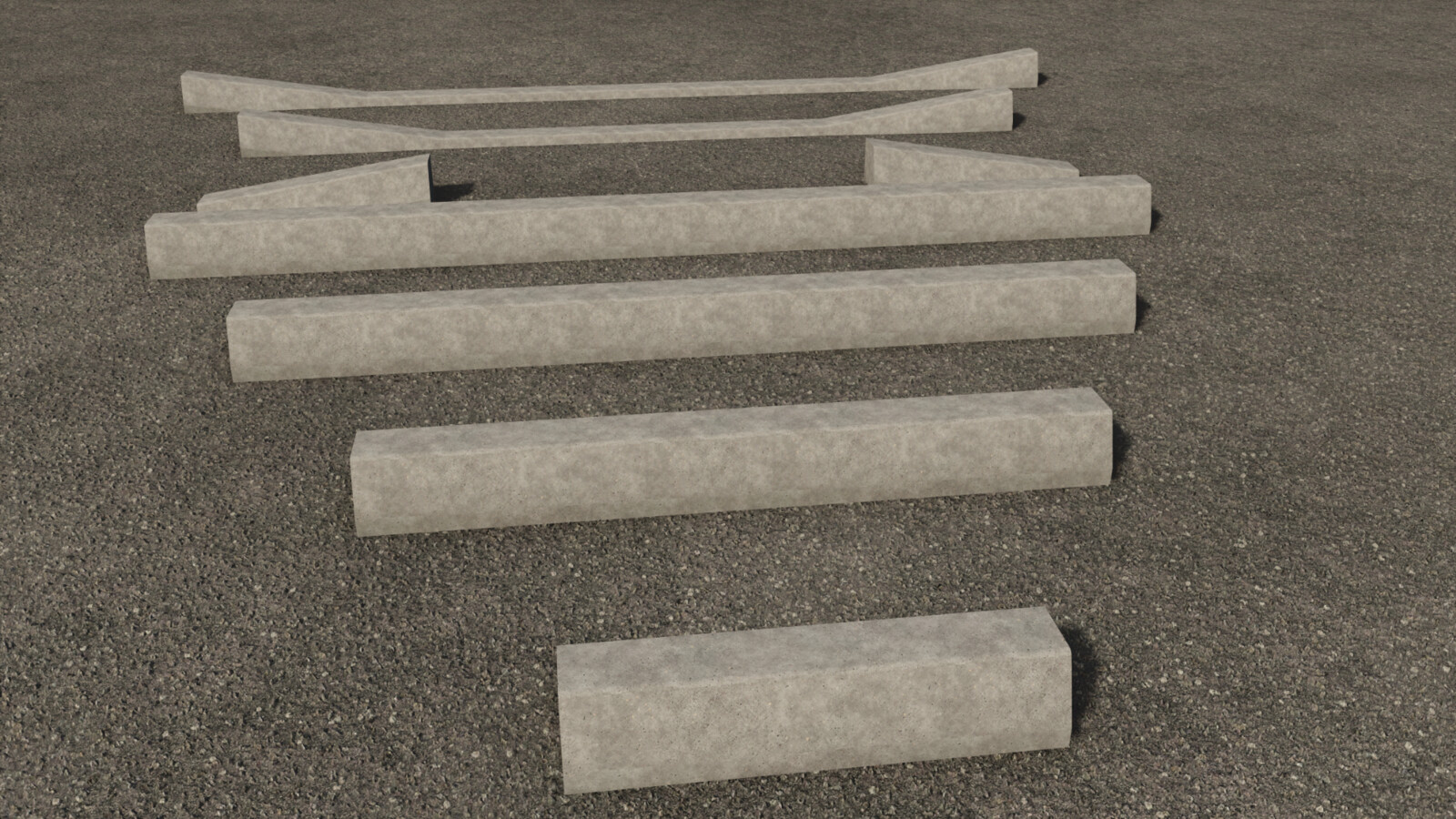 Concrete Curbs Pack