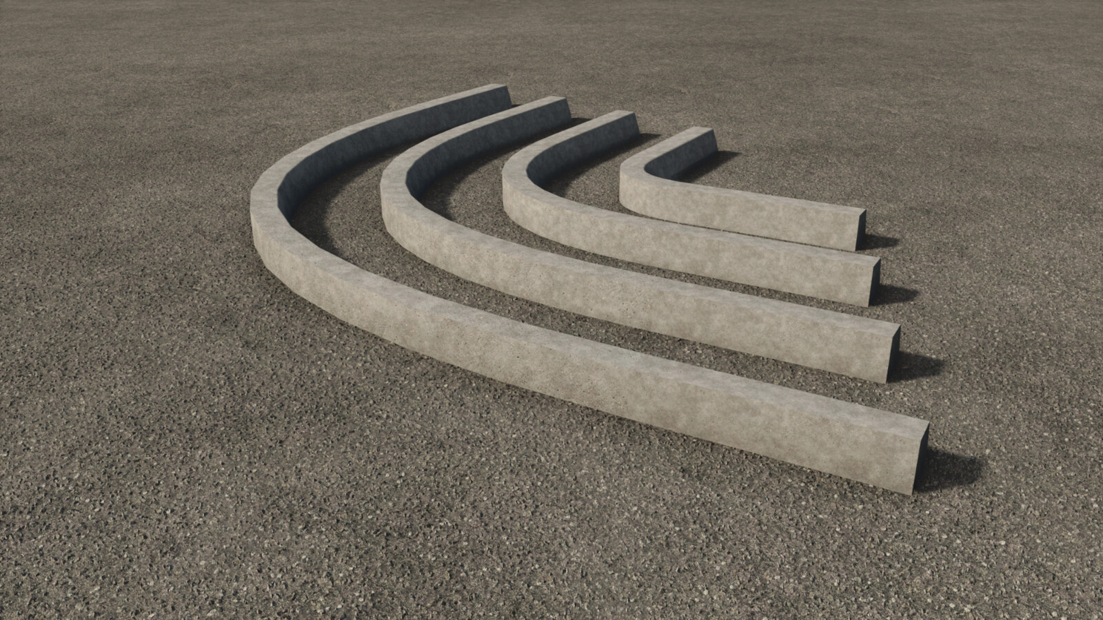 Concrete Curbs Pack