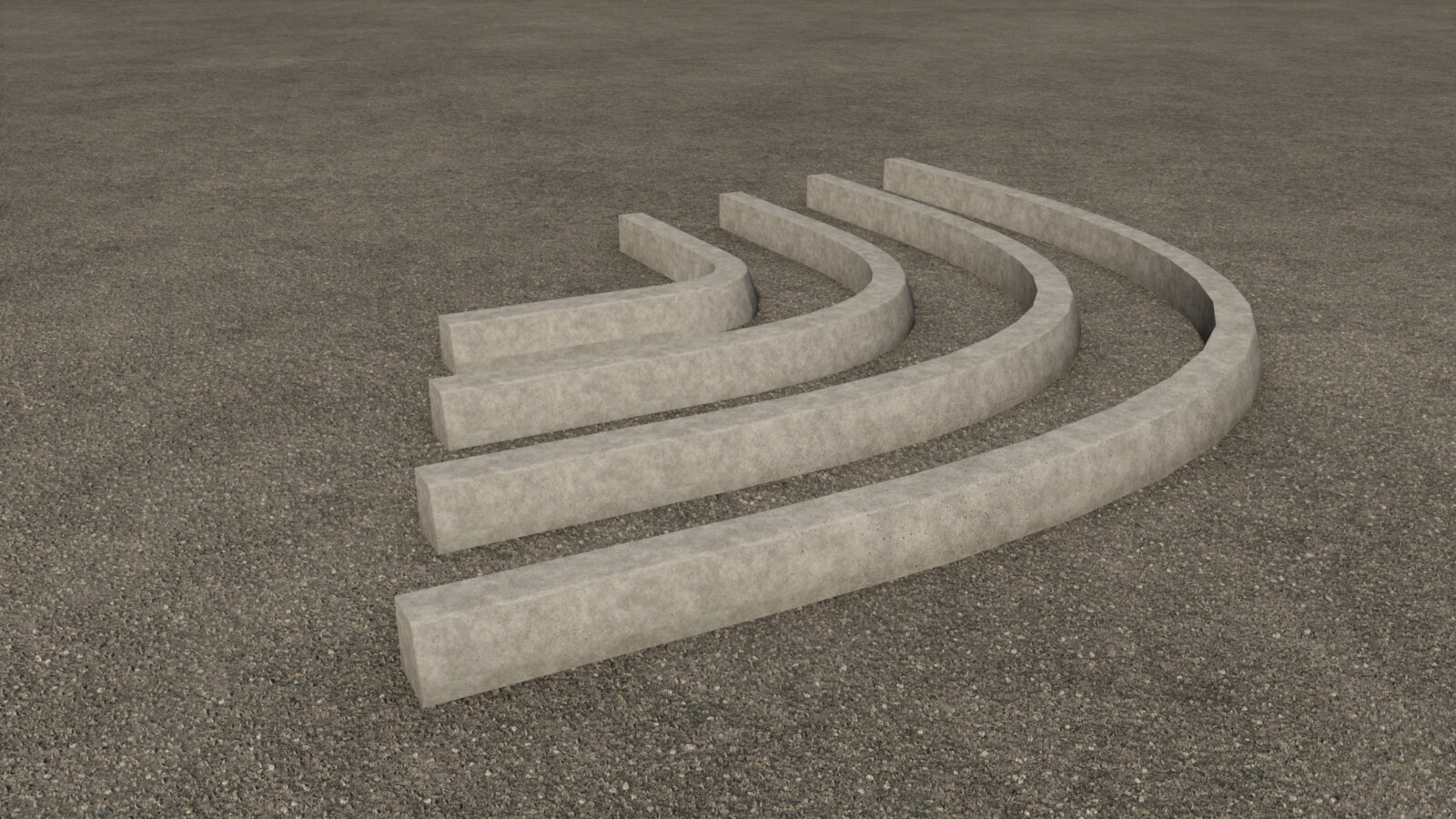 Concrete Curbs Pack