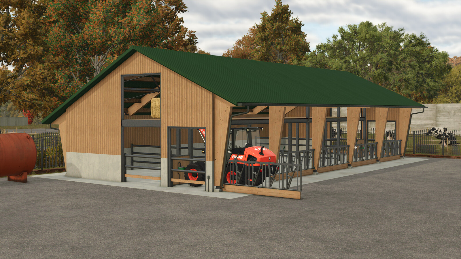 Open Front Cowshed