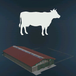 Large Cow Barn - 240 Animals