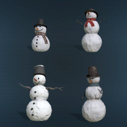 Placeable Snowmen