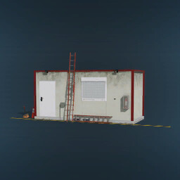 Container With Vehicle Workshop