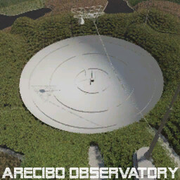 Arecibo Observatory Memorial Map