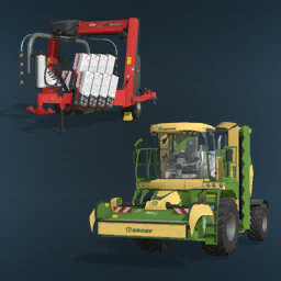 Mower And Wrapper With Hitch