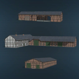 Half-Timbered Farm Buildings