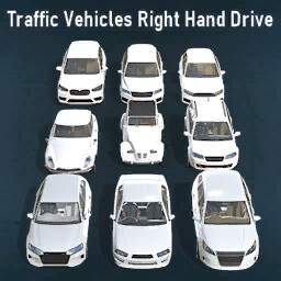 Traffic Vehicles Right Hand Drive (RHD) (Prefab*)