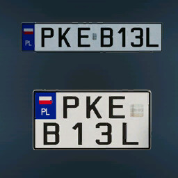 2002 2006 Polish License Plates (Prefab*)