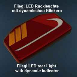 Fliegl LED Rear Light With Dynamic Indicators (Prefab*)