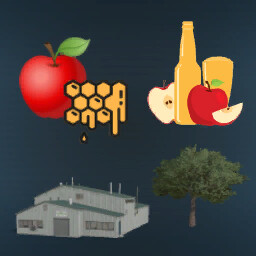 Apple Tree With Factory