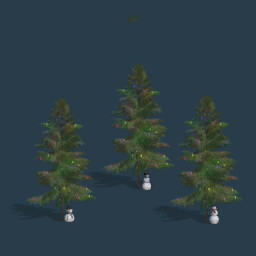 Christmas Tree With Snowman