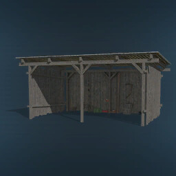 Small Old Wooden Shed